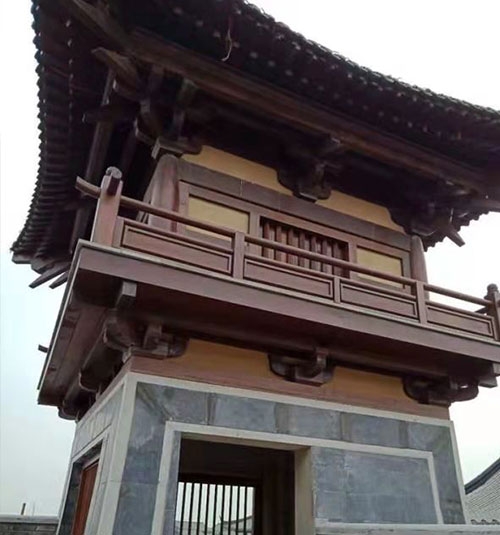 乌兰察布菠萝格古建亭子